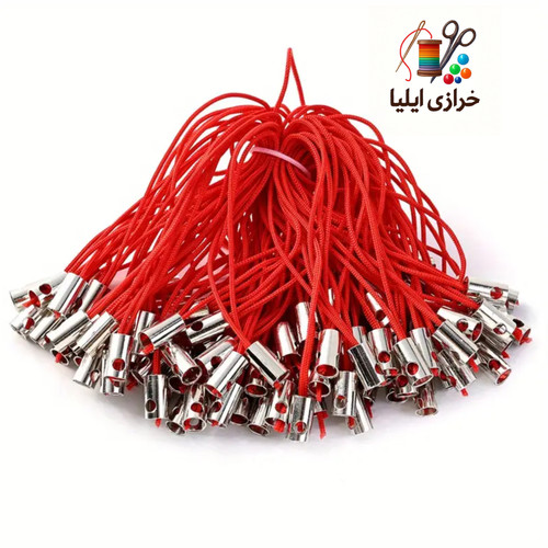 بند آویز موبایل رنگ قرمز 100عددی