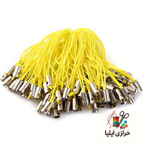 بند آویز موبایل رنگ زرد 100عددی