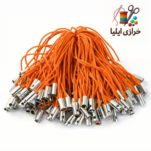 بند آویز موبایل رنگ نارنجی 100عددی