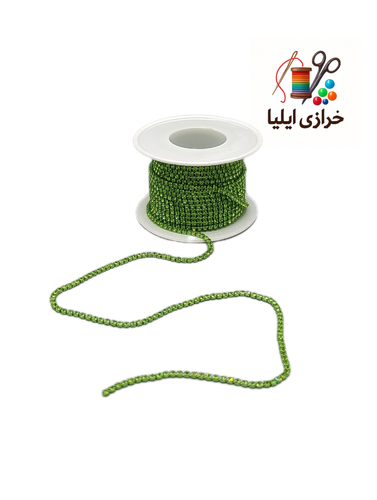 نگین متری توپ ۱۰یاردی رنگ سبز روشن