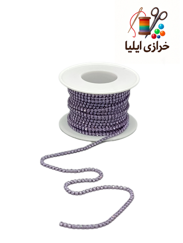 نگین متری توپ ۱۰یاردی رنگ یاسی